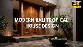 MODERN BALI TROPICAL HOUSE DESIGN with Lush Gardens & Stunning Traditional Architecture Inside!