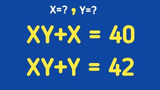 International Math Olympiad Question | How to Solve this problem for X and Y | Math Olympiad |