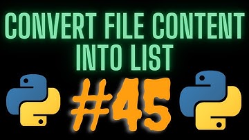 Convert File Content into List in Python #45