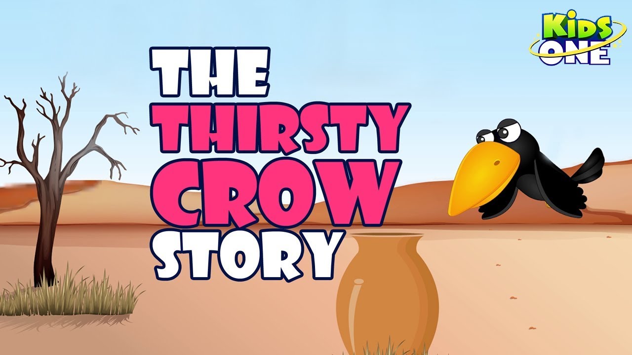 The Thirsty Crow Story | Moral Stories for Children | KidsOne ...