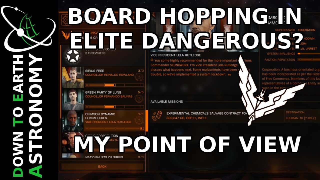 WHAT IS WRONG WITH MISSIONS IN ELITE DANGEROUS? gaming logo