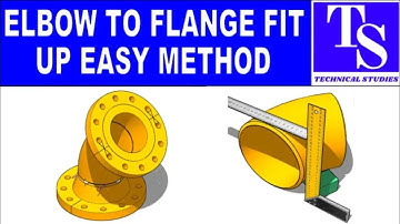 45 DEGREE ELBOW TO WELD NECK FLANGE FIT UP EASY METHOD  Pipe fit up tutorials