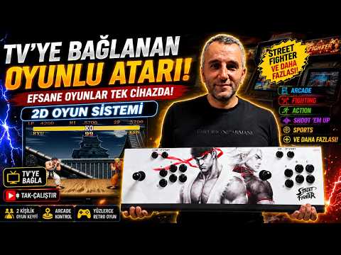 76cm Arcade 10.000+ Oyunlu Metal kasa tv versiyon atari 2d versiyon — video