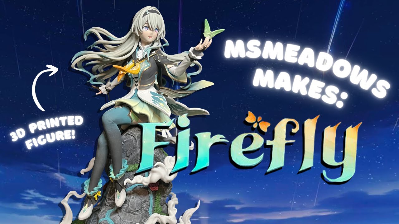 MsMeadows Makes: Firefly from Honkai Star Rail! ✿ 3D Printed Resin Figure ✿ Full Process Video