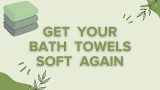 How To Get Your Bath Towels Soft Again | DIY Eco Tip screenshot 2