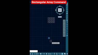 Rectangular Array Command in AutoCAD #tutorial #viralshorts #shortsfeed