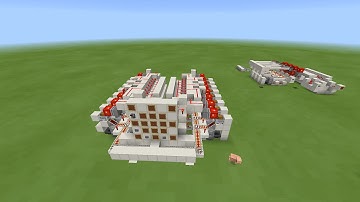 Minecraft pocket edition redstone showcase 16 way item frame minecart storage system