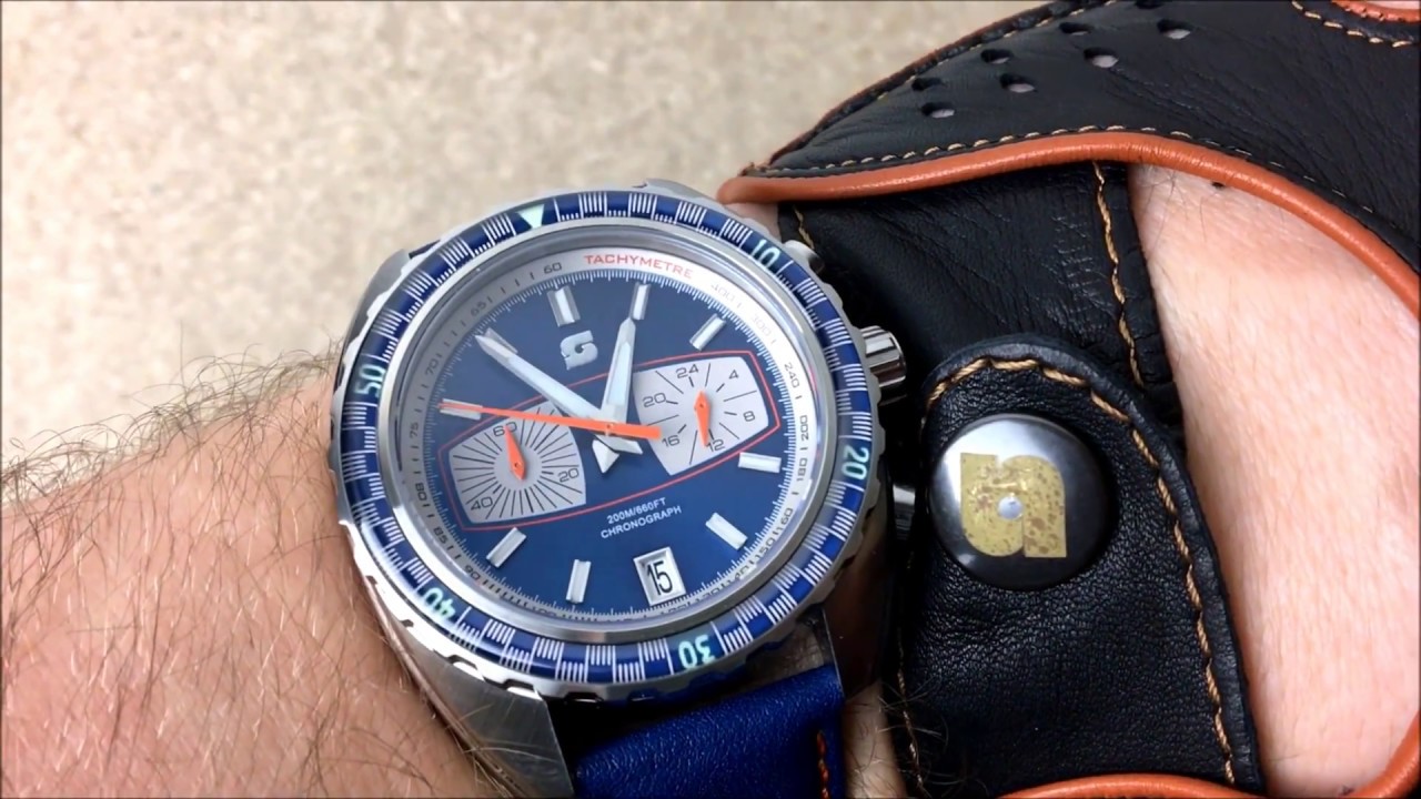 Straton Syncro Retro Chronograph with Mecaquarz