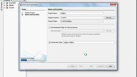 Java Swing Application Message Box