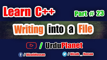 Writing To a File in C++ using ifstream [ URDU/HINDI ]