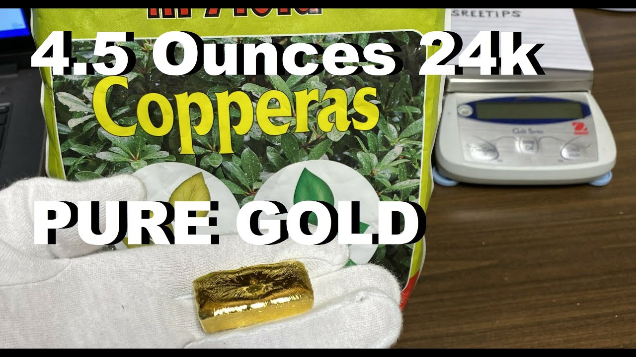 Refining Gold With Copperas Ferrous Sulfate