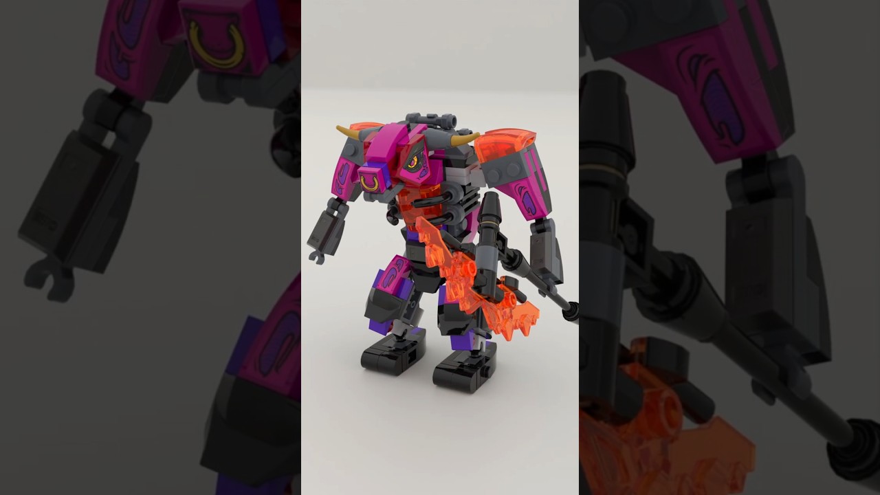 Micro LEGO Demon Bull King Satisfying Speed Build 