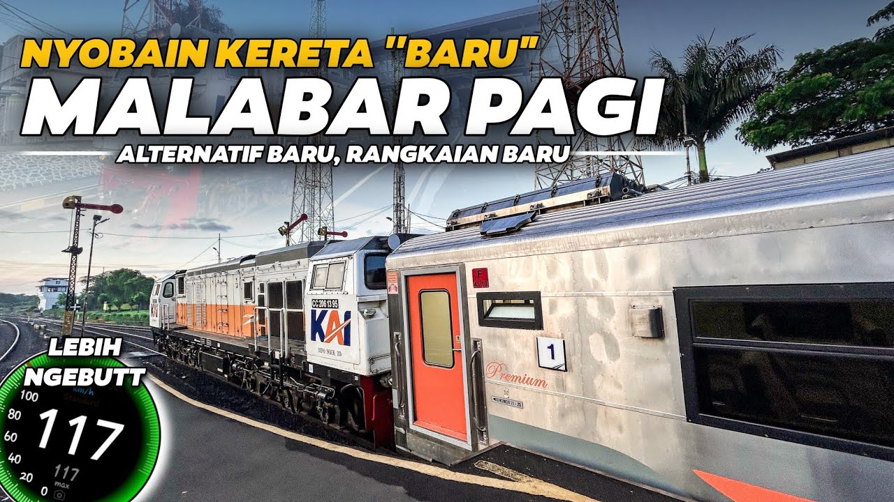 KERETA BARU LEBIH NGEBUT‼️ LEBIH CEPAT 1 JAM DARI ASLINYA | Nyobain KA Malabar Pagi Malang - Bandung