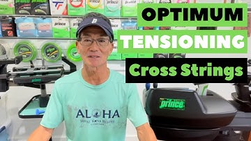 Racquet Stringing [Optimum Tensioning of Cross Strings]