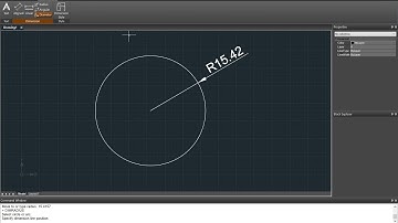 Radius and diameter dimensions (annotation) in BabaCAD