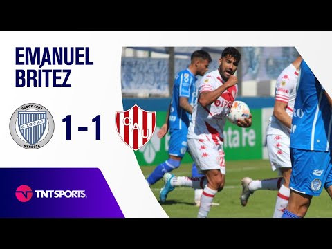 Gol de Emanuel Brítez (1-1) Godoy Cruz vs Unión SF | Fecha 8 - Torneo de la Liga 2021