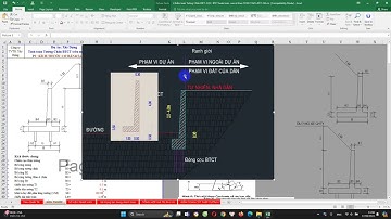 Excel Bảng tính tường chắn btct trên móng cọc btct hoàn toàn tự động = excel theo TCVN 11823-2017