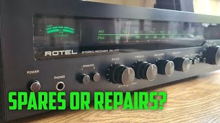 70s Rotel RX-402 Amplifier - With Quadrosound! Repair & Restoration