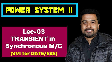 Lec 03 Transient Behaviour in Synchronous Machine | Power System