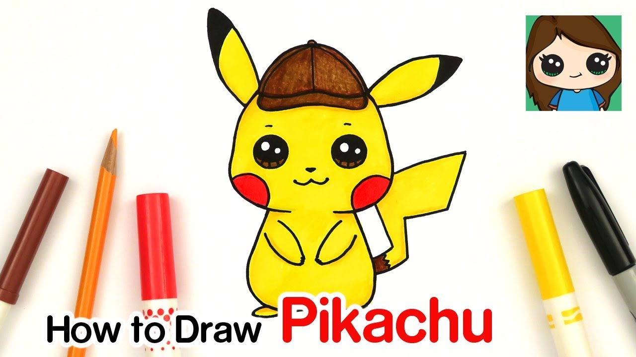 How to Draw Pokémon Detective Pikachu - YouTube