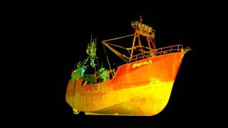 Laser Scanning a Fishing Vessel