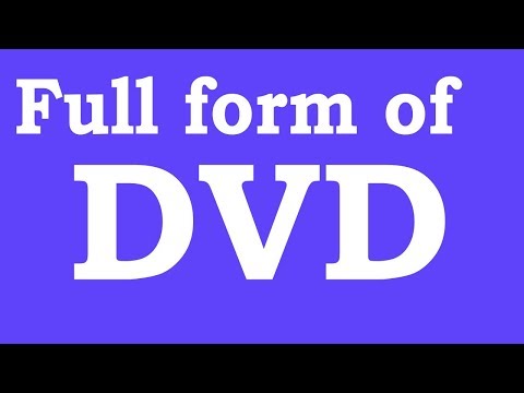 Full form of DVD / डीवीडी का फुल फॉर्म क्या होता है ?