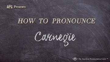 How to Pronounce Carnegie (Real Life Examples!)