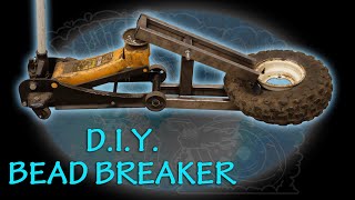 Shop Project DIY Tire Bead Breaker using Hydraulic Floor Jack and Scrap Metal Homemade Tool