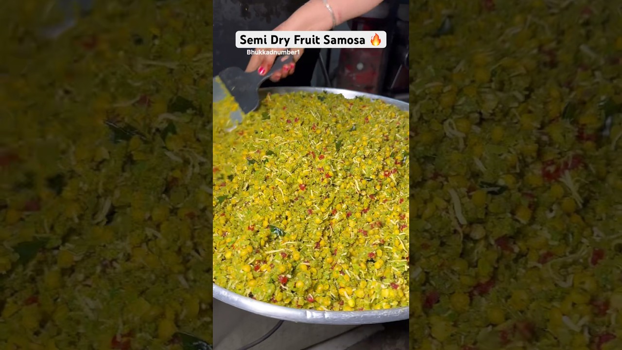 Gujarati Lady Making Frozen Semi Dryfruit Samosa 🔥 