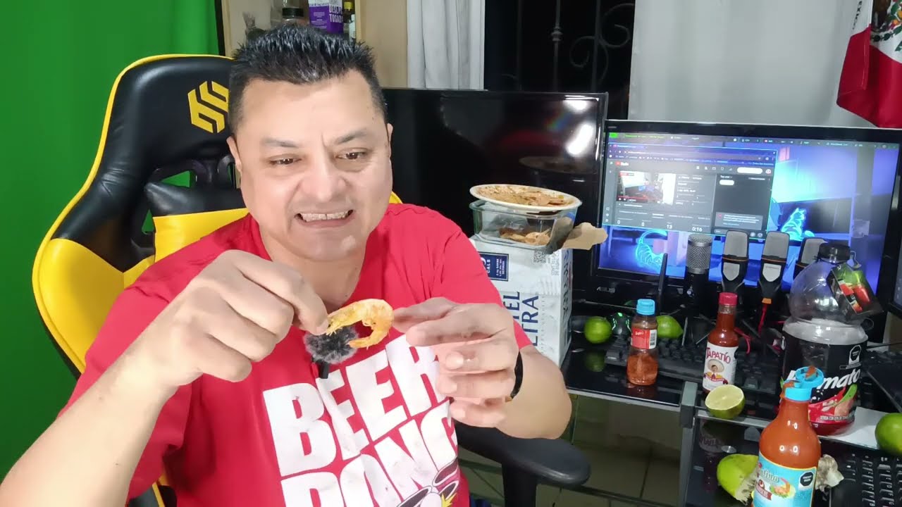 Abriendo una caja de cervezas amstel ultra con kermato y gambas camarones secos botanas bebidas epic