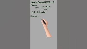 KW to HP Calculate| kw to HP conversion| how to convert kW to HP| kw to HP convert formula.