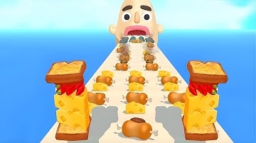 Sandwich Runner - SpeedRun All Levels Gameplay Walkthrough Android,ios New Update E19