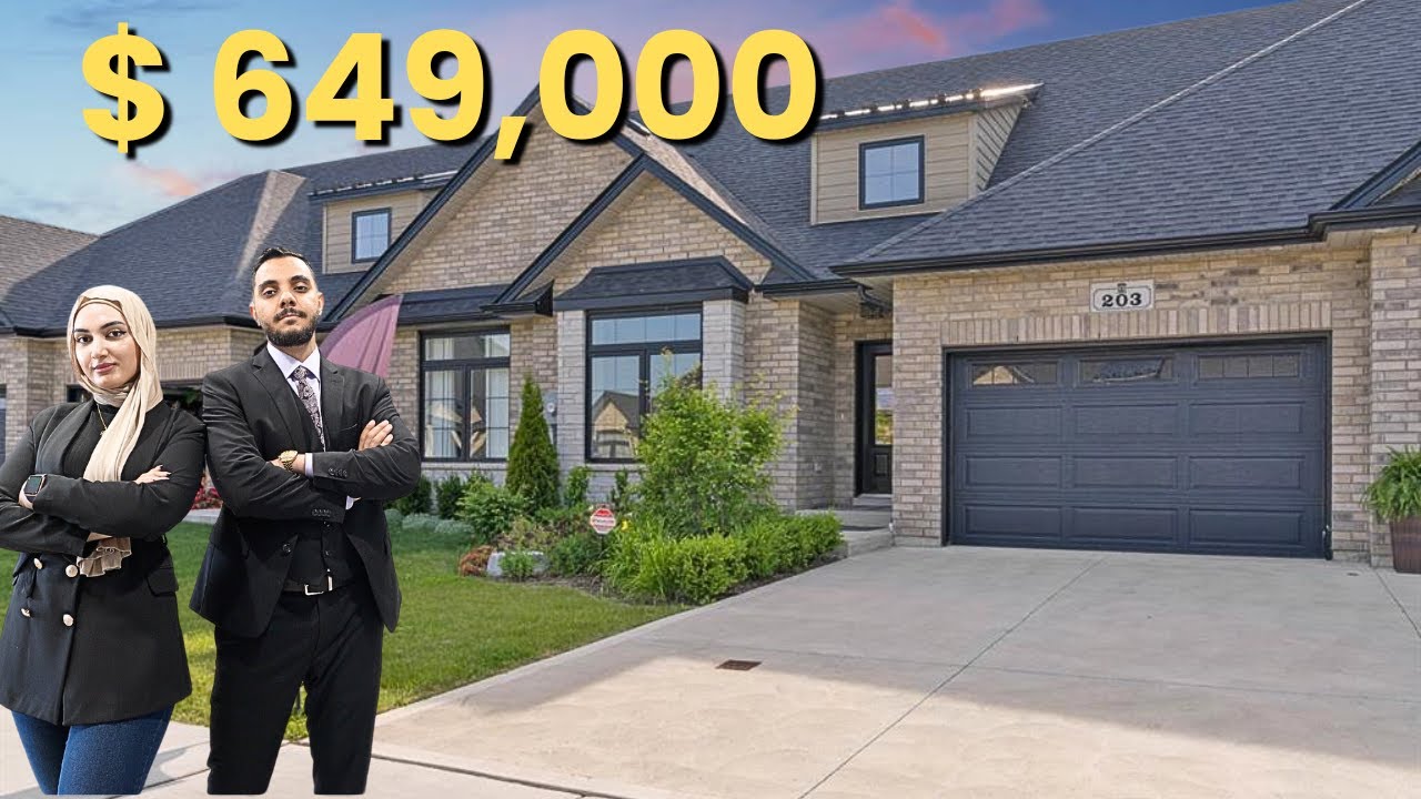 Inside a Newly Built Townhouse Close to Windsor Ontario Canada