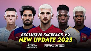 EXCLUSIVE V2 FACEPACK 2023 | SIDER CPK | SMOKE PATCH FOOTBALL LIFE 2023 & PES 2021