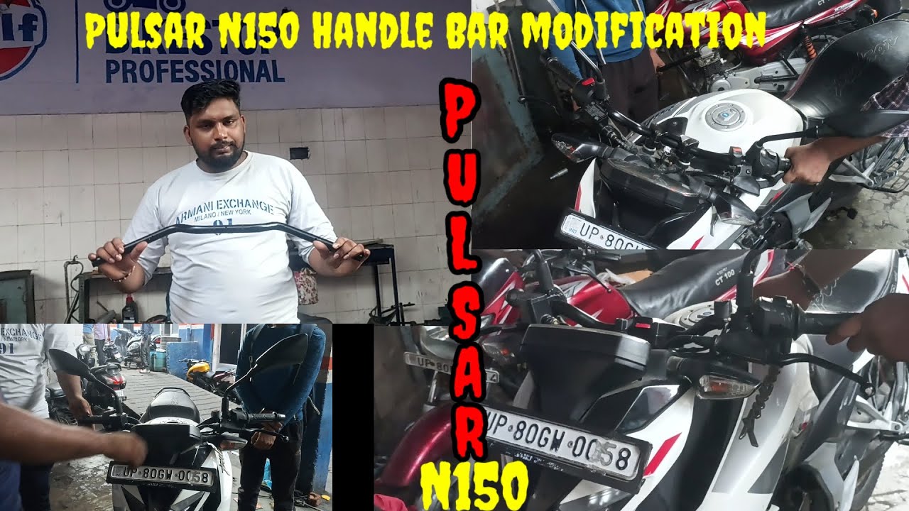 Pulsar N150 Handle Bar Change||N150 handle bar modification||#youtubeshorts#youtubevideo#pulsarn150 