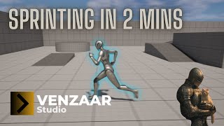 Unreal Engine 5 - Sprinting Tutorial 2 min!!!!
