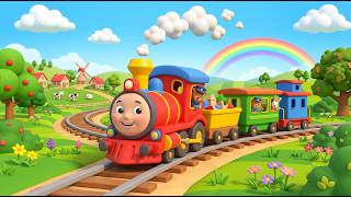 Train Choo Choo Song 🚂 | Fun Kids Nursery Rhyme | Train Adventure Song for Toddlers