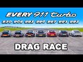 Porsche 911 Turbo Generations DRAG RACE