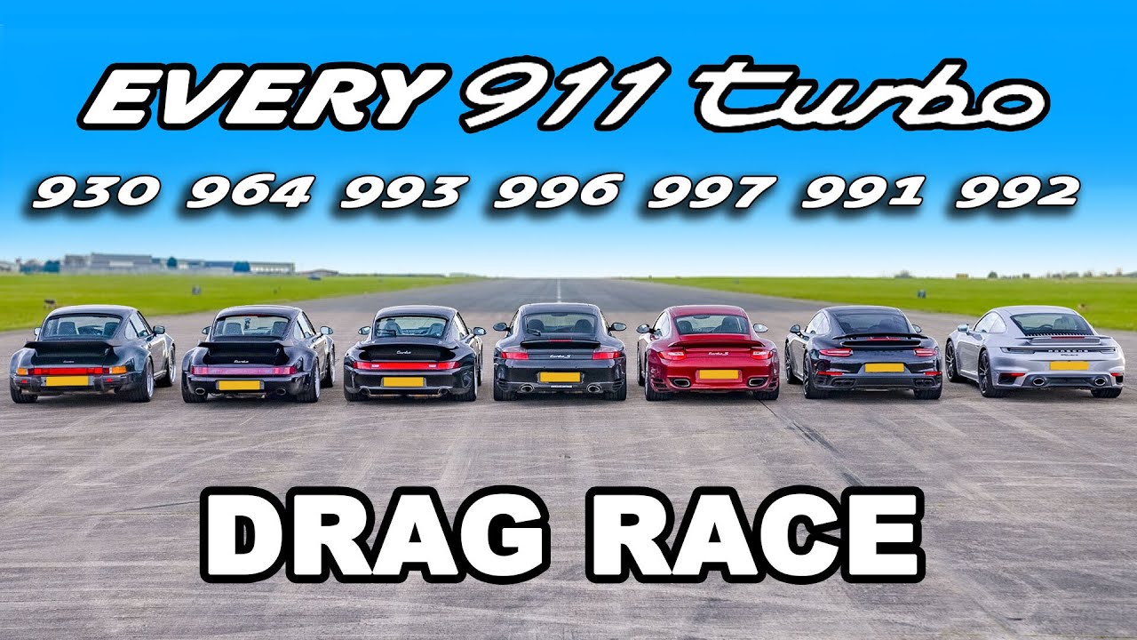 skipper Delegation dommer Porsche 911 Turbo generations DRAG RACE - YouTube