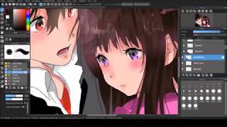 Draw an anime couple