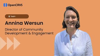 Meet Annina Wersun: Director of Community Development & Engagement at OpenCRVS
