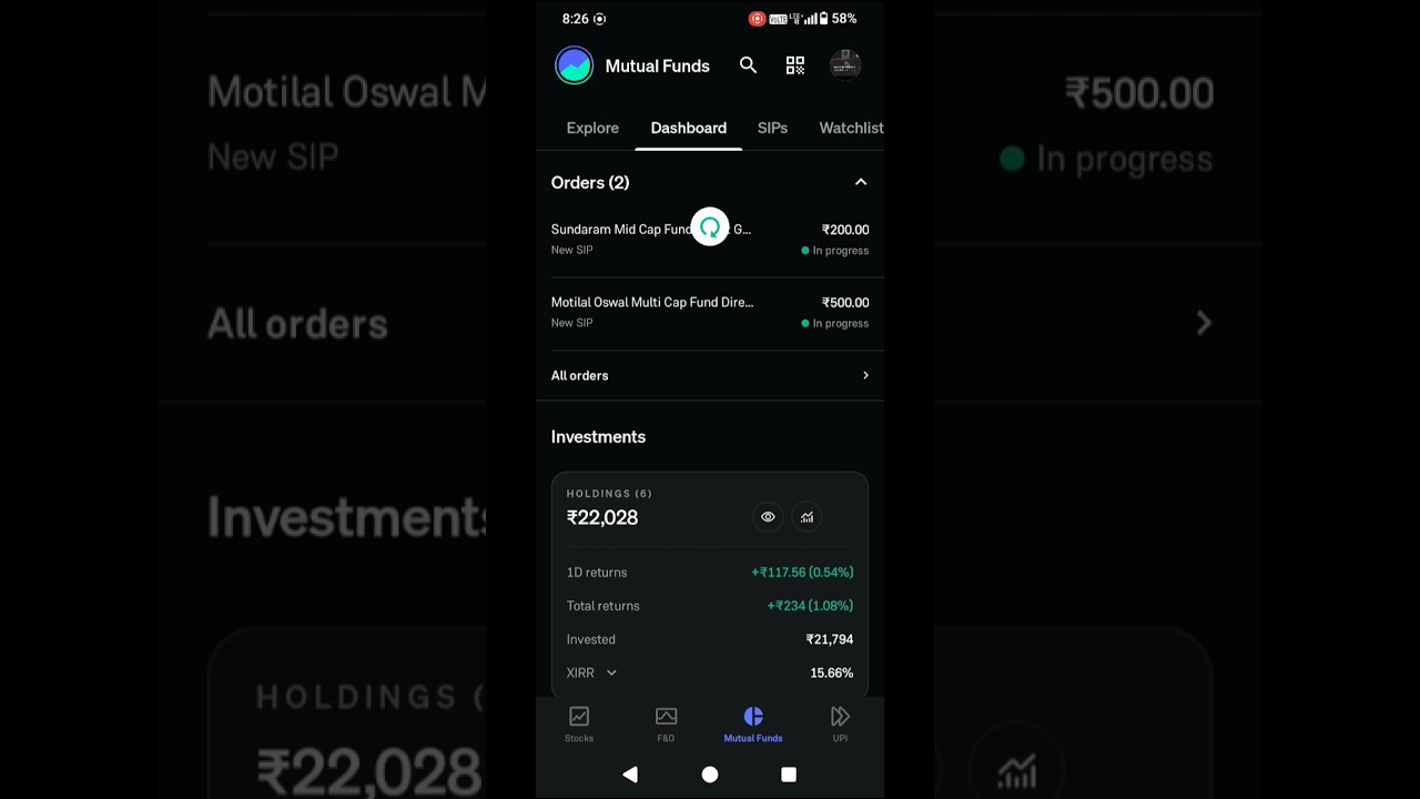 Day 3 👈 mutual fund portfolio 