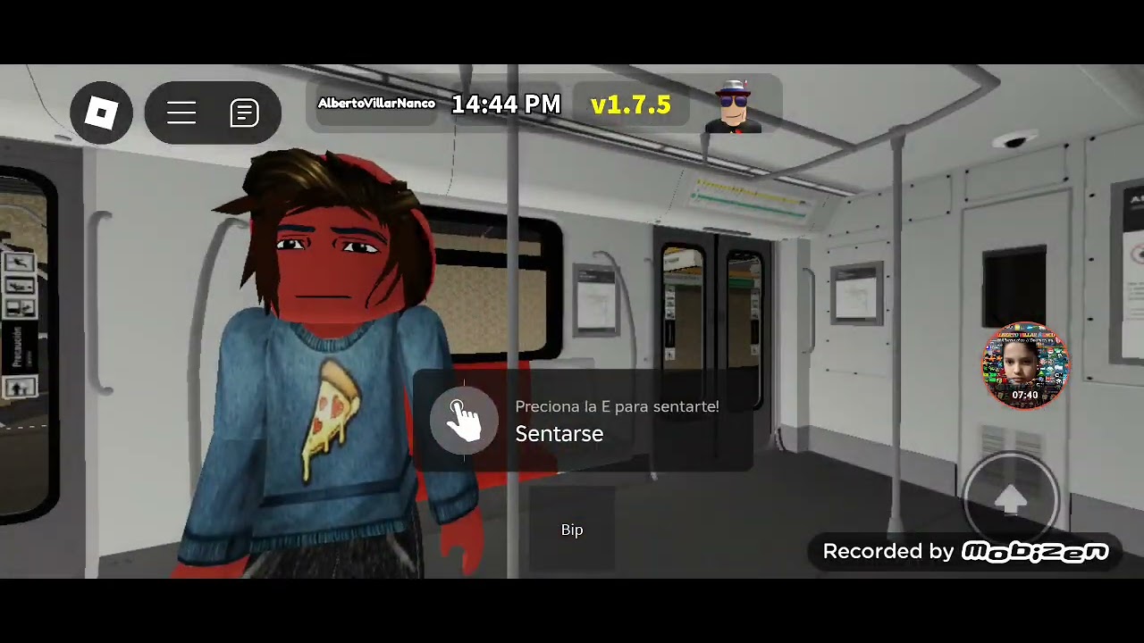 Yo Jugando El Nuevo Metro de Santiago Línea 2 En Roblox