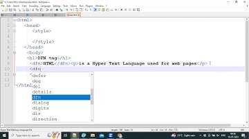 How to use DFN tag in HTML | HTML dfn tag