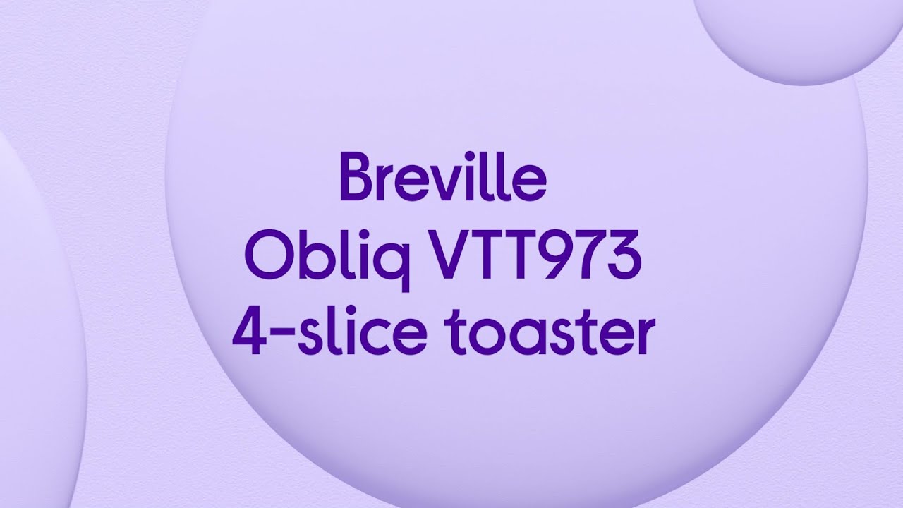 Breville Obliq VTT973 4Slice Toaster Black & Silver Product