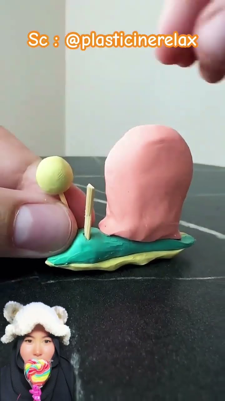 BIKIN SAHABAT SPONGEBOB SI GARY DARI TANAH LIAT ⁉️ @plasticinerelax #shorts #funny #dubbing #gary