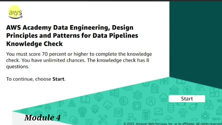 Module 4 Knowledge Check || AWS Data Engineering | Design Principles and Patterns for Data Pipelines