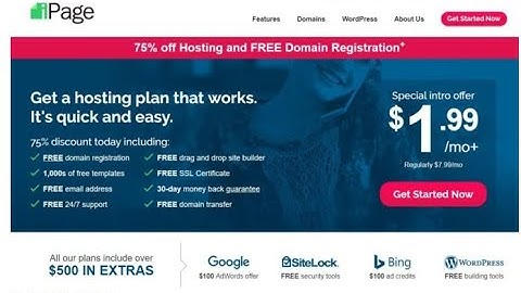 ipage Review : ipage Hosting Review