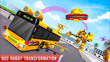 Bus Robot Car 3D - Hammer Robot Transforming Games #Part2 | Android Gameplay | Rution Games