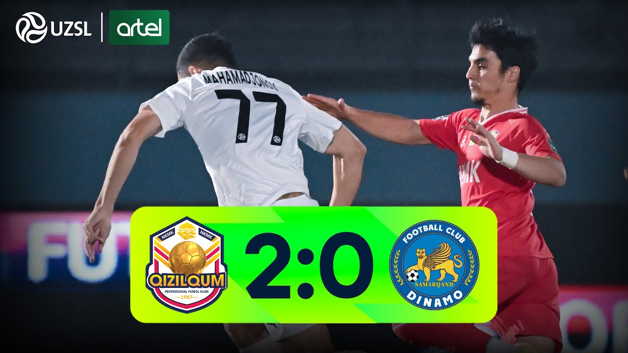 Superliga 26-tur. Qizilqum - Dinamo bahsida kiritilgan gollar va xavfli vaziyatlar (Highlights)